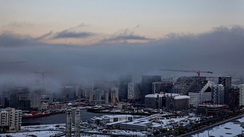 Norges største byer opplever innenlandsk utflytting, skriver innleggsforfatteren. Bildet viser Bjørvika i Oslo.