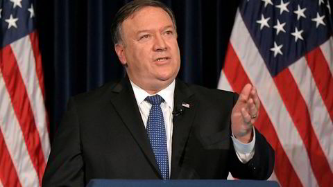 USAs utenriksminister Mike Pompeo gikk hardt ut mot de religiøse lederne i Iran da han talte på Ronald Reagans presidentbibliotek i Simi Valley i California.