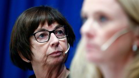 Tilliten til Nav-direktør Sigrun Vågeng (t.v.) og arbeids og sosialminister Anniken Hauglie (H) er tynnslitt blant ansatte i Nav. Foto: Terje Pedersen / NTB scanpix