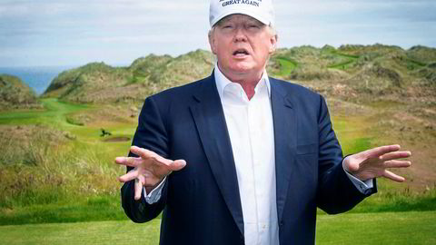 Donald J. Trump eier blant annet et golfanlegg like ved Aberdeen i Skottland. Han besøkte anlegget to dager etter at britene hadde stemt seg selv ut av EU – noe han omtalte som «fantastisk».