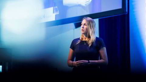 Erica Blomgren spår større svingninger i markedene fremover. Her fotografert på årskonferansen til Skagenfondene tidligere i år.