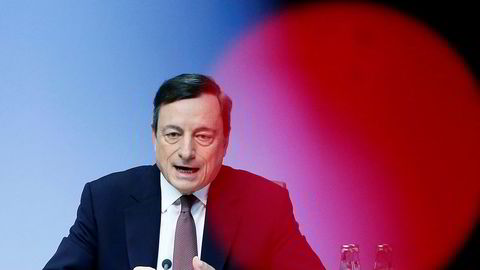 Sentralbanksjef Mario Draghi i Den europeiske sentralbanken ECB.