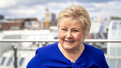 Høyres partileder Erna Solberg.