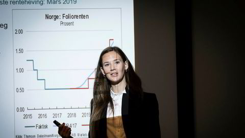 DNB-analytiker Jeanette Strøm Fjære mener at nedgangen i antall usolgte boliger i januar er et godt tegn.