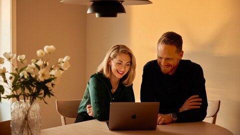 Gitte og Thomas Nesset Midelfart til spalten lederlivet. Fotografert i deres hjem i Trondheim.
