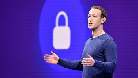 Facebook-sjef Mark Zuckerberg under sitt hovedinnlegg på F8-konferansen i San Jose, California 1. mai 2018. Zuckerberg vil gi Facebook-brukere muligheten til å fjerne historikk fra profilen sin.