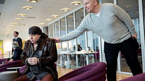 Pål Kruke Kristiansen er blitt enig med EndemolShine om at han slutter som Rubicon-sjef. Her fotografert sammen med Steven van Zandt (til venstre) fra Rubicon-tv-serien «Lilyhammer». Foto: Aleksander Nordahl