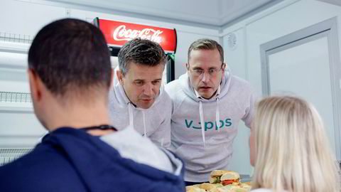 Fra venstre: Rune Garborg, konserndirektør for Vipps og Snorre Storset i Nordea.