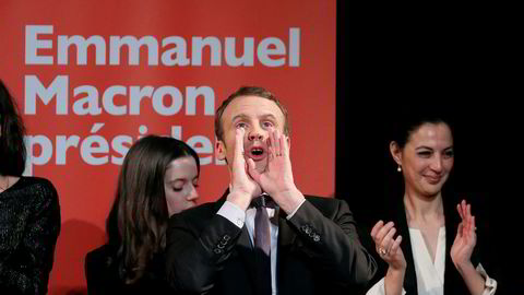 Emmanuel Macron ligger nå best an på målingene til å bli Frankrikes neste president.