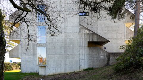 Renskåren. Stord sykehus er tegnet av Anna og Jostein Molden og sto ferdig i 1970. Det består av flere ulike betongbygg nennsomt plassert i terrenget, som også skulle huse sykepleiere og leger. Anlegget er fredet.