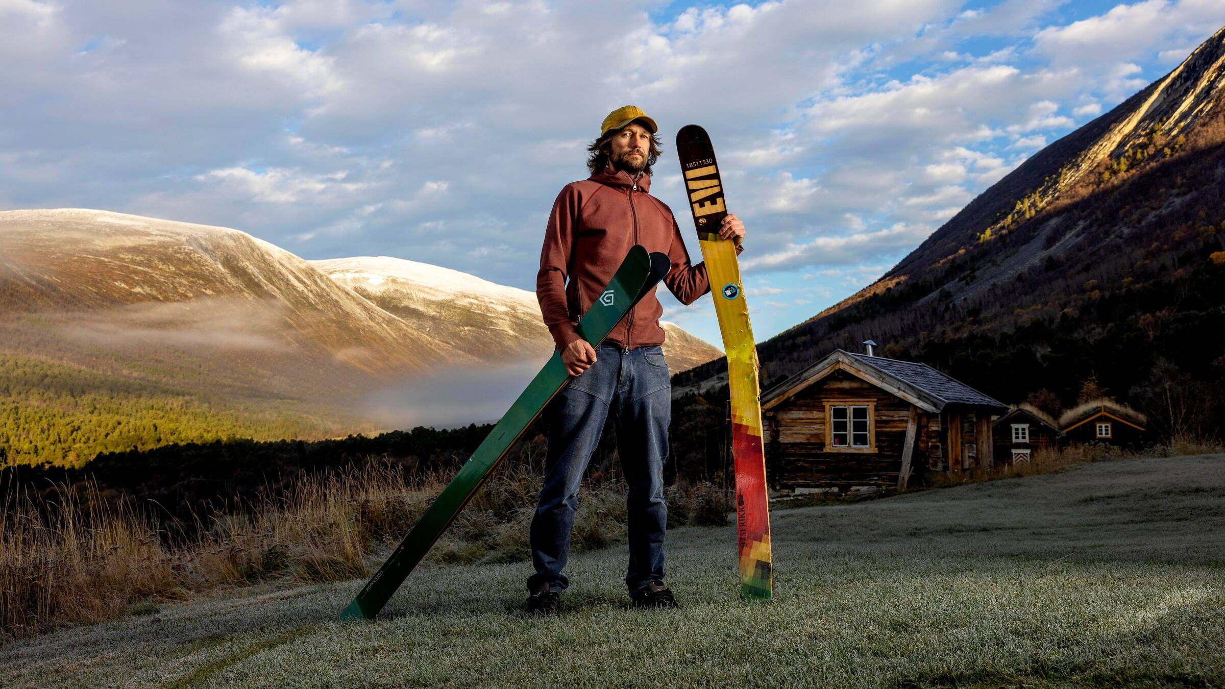 På en gård i Trøndelag blir gamle vindturbiner til nye ski