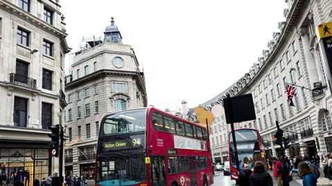 Kostnadene i eiendomsforvaltningen, som for eksempel her i Regent Street i London, er skyhøye i forhold til resten av porteføljen.