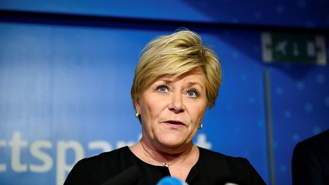 Frp-leder Siv Jensen greide å presse ut noen milliarder til fra regjeringen.