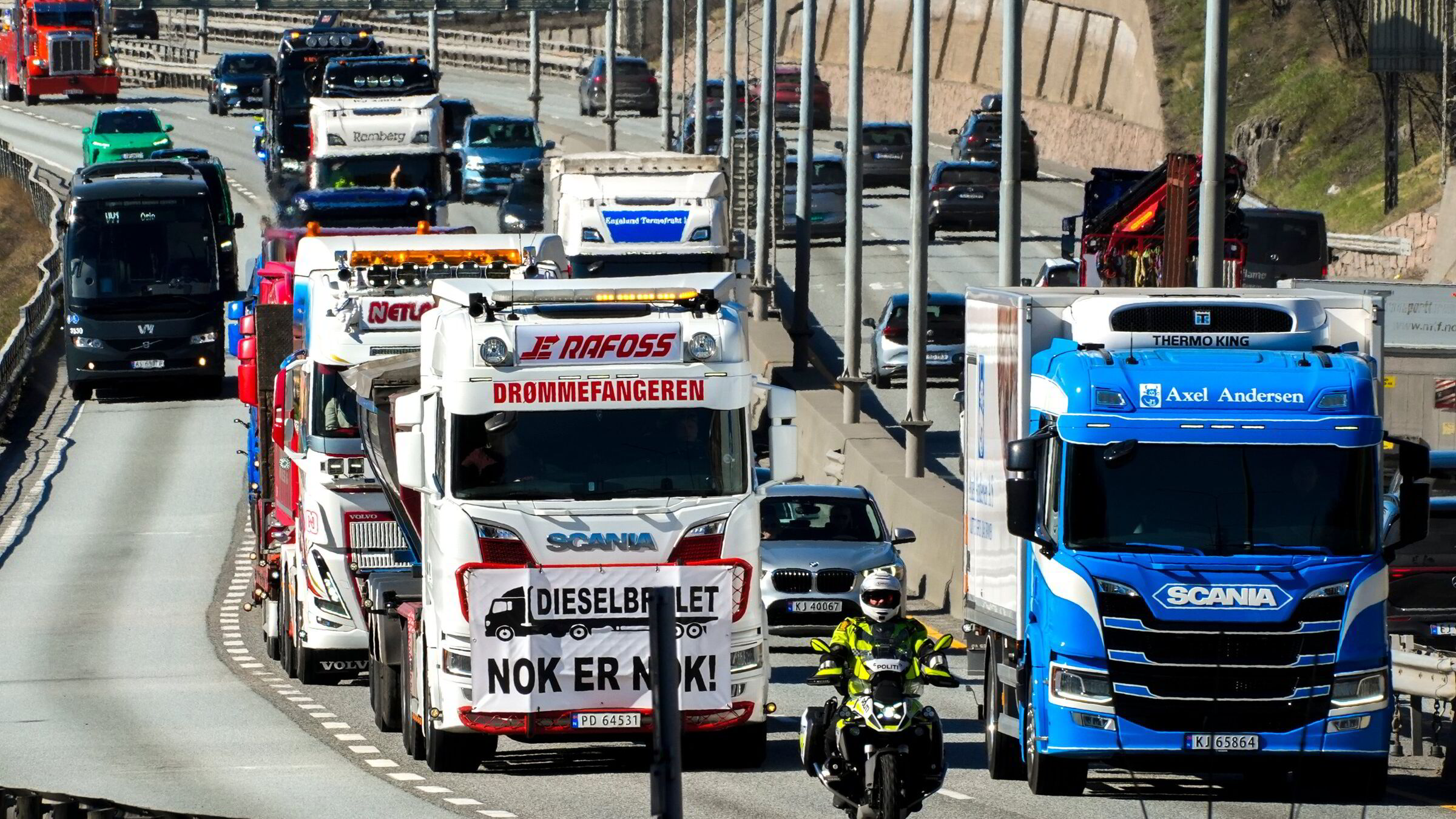 DN mener: En krone kan bare brukes én gang uansett hvor høyt lastebilsjåførene tuter