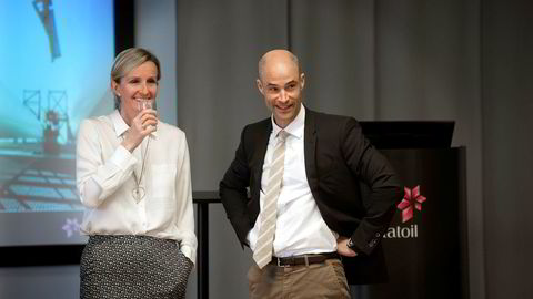 Statoils fornybardirektør Irene Rummelhoff og hennes vind- og karbonfangstsjef Stephen Bull drømmer om å lage grønt hydrogen direkte fra naturgass.
