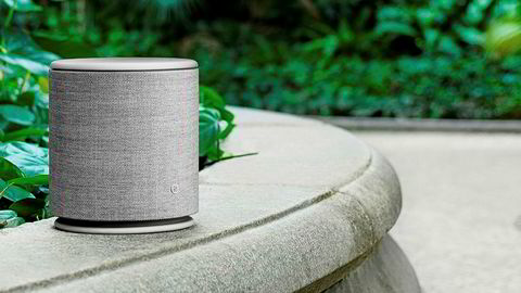 Beoplay M5 fra Bang & Olufsen er en liten terrier av en høyttaler.  Foto: Bang & Olufsen