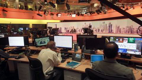 Naboland krever at Qatar stenger tv-stasjonen Al Jazeera. Bildet er fra kanalens hovedkontor i Doha.