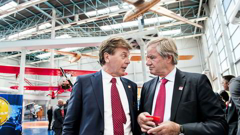 Styreleder Bjørn H. Kise (t.v) og Norwegian-sjef Bjørn Kjos har full kontroll på det meste i Norwegian.