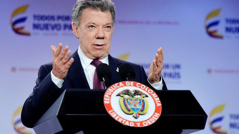 Colombias president, Juan Manuel Santos