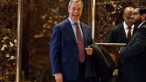 Nigel Farage, fungerende leder i det britiske uavhengighetspartiet Ukip.