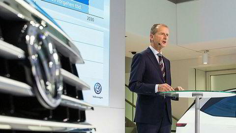 Volkswagens merkesjef Herbert Diess la tirsdag frem selskapets plan for å bli størst i verden på elbiler.