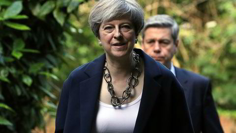 Storbritannias statsminister Theresa May, her på vei til gudstjeneste i Berkshire, England, søndag forrige uke.