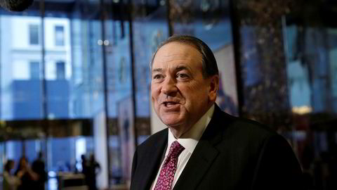 Tidligere Arkansas-guvernør Mike Huckabee møtte den påtroppende presidenten i Trump Tower fredag.