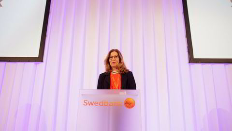 Administrerende direktør Birgitte Bonnesen i Swedbank.