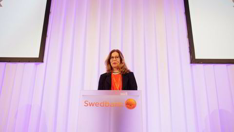 Administrerende direktør Birgitte Bonnesen i Swedbank.