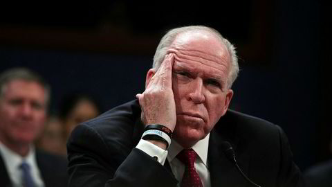 Tidliger CIA-sjef John Brennan langer ut mot USA-president Donald Trump. Her avbildet under en høring i Representantens hus i mai om mulig russisk innblanding under den amerikanske presidentvalgkampen.