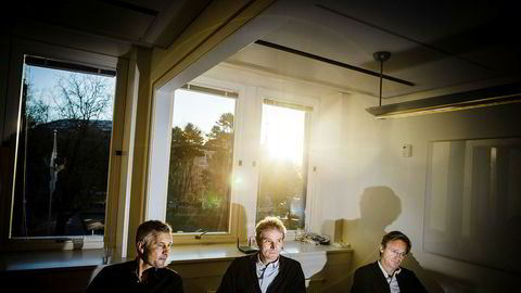 Northzone-gründerne Torleif Ahlsand (fra venstre), Tellef Thorleifsson og Bjørn Stray hadde en ligningsinntekt på henholdsvis 41, 45 og 48 millioner kroner i 2016.