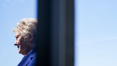 Partileder Erna Solberg må løfte Høyres oppslutning hvis Norge skal få en ny regjering.