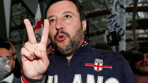 Matteo Salvini er leder i Legia Nord og stiller som presidentkandidat.