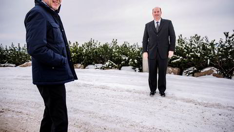 Fra venstre: Stig Kvendseth, kommunikasjonsdirektør for ConocoPhillips Norge og Ryan Lance, sjef for ConocoPhillips.