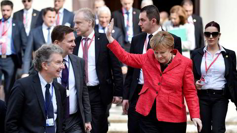 – Vi har skjebnen i våre egne hender, sa Tysklands forbundskansler Angela Merkel under EU-toppmøte på Malta, fredag.  Foto: