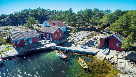 Denne Kragerø-eiendommen gikk for drøyt 19 millioner kroner. Stor bygningsmasse er viktig om man skal oppnå virkelig høye priser, ifølge megler Ronny Jørstad.