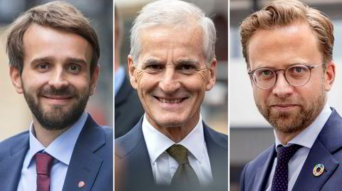 Eksotiske fugler i norsk politikk: Jan Christian Vestre (Ap), statsminister Jonas Gahr Støre (Ap), Nikolai Astrup (H).