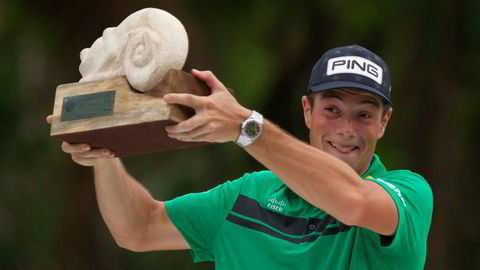 Viktor Hovland vant 11 millioner kroner i helgen.