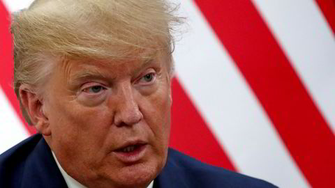 USAs president Donald Trump, her fra toppmøtet i Davos tirsdag.