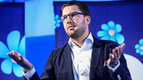 Sverigedemokraternas partileder Jimmie Åkesson.