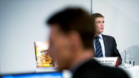 Orklas konsernsjef Peter A. Ruzicka håper å ta en større bit av tyggegummimarkedet med lanseringen av Solidox tyggegummi. Fra før av har Orkla en solid markedsposisjon innen alt fra frossenpizza og sjokolade til hygieneprodukter. Arkivfoto.