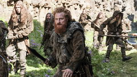 Kristofer Hivju i Game of Thrones, som er nominert til prisen for beste dramaserie.