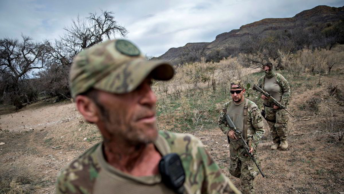 Geriljagruppen Arizona Border Recon (AZBR) vokter grensen mot Mexico ...