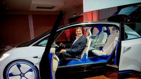 Jürgen Stackmann er toppsjef for salg og marketing i Volkswagen. Han hadde med seg den elektriske konseptbilen I.D til Norge for første gang. Bilen kommer på markedet i 2020.