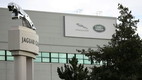 Jaguar Land Rovers fabrikk i byen Liverpool. Nå ber selskapet om et statlig lån på over én milliard pund.
