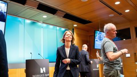 Sentralbanksjef Ida Wolden Bache la torsdag frem den høyeste rentehevingen på 20 år.