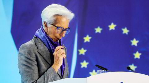 Christine Lagarde er sjef for den europeiske sentralbanken, som siden i fjor sommer har fyrt løs med både doble og triple rentehevinger for å få bukt med den høye inflasjonen.