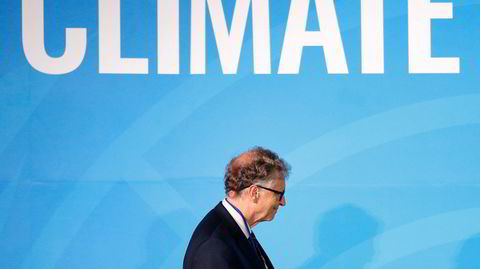 Klimaendringen har holdt Bill Gates våken om nettene, men nå smeller han sin nye bok i bordet. Her er han avbildet på klimamøte i FN høsten 2019.